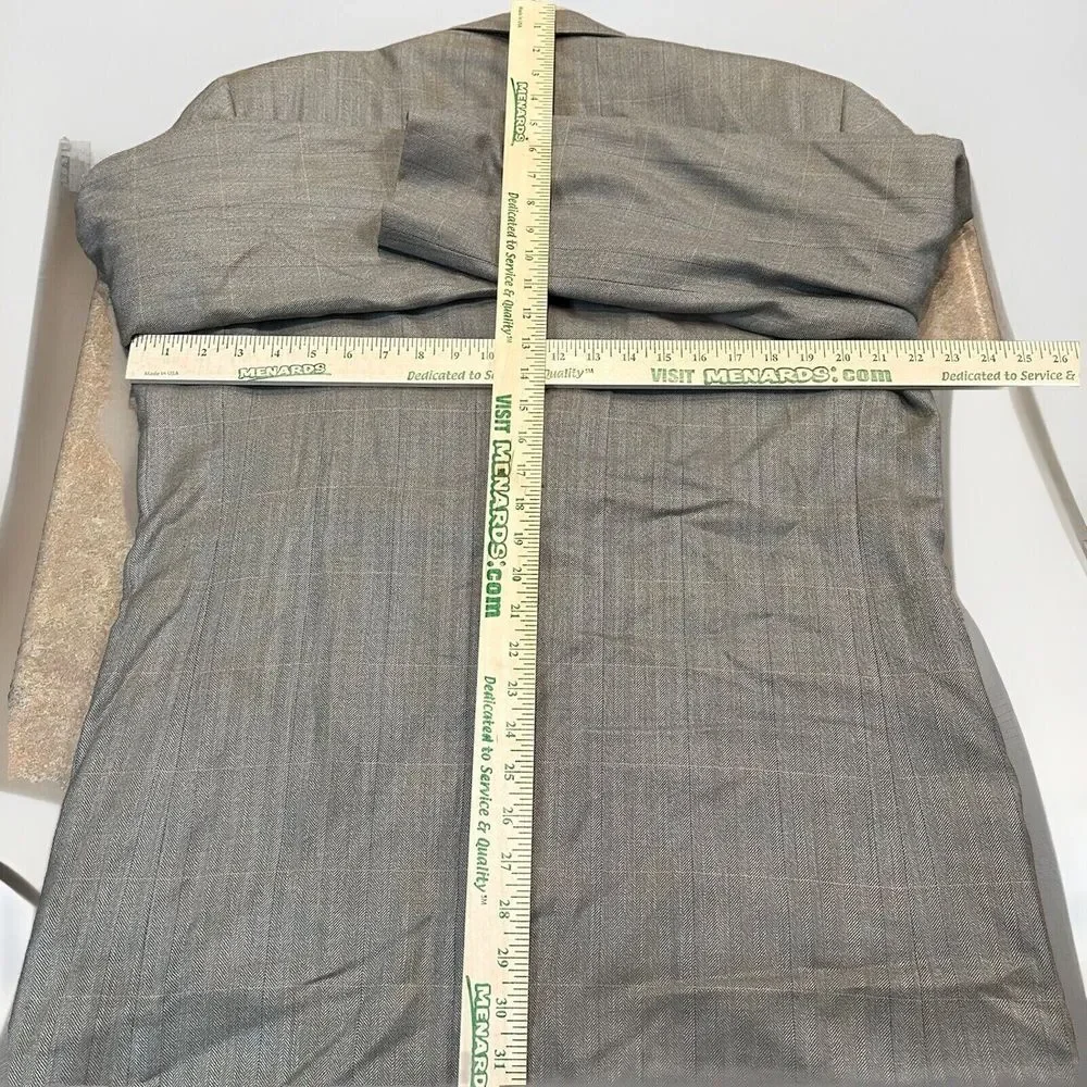 Oscar de la Renta Men's Plaid Silk Wool Sport Coat‎ Suit Jacket Blazer 42L